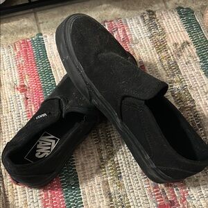 Vans Black Slip-On Sneakers